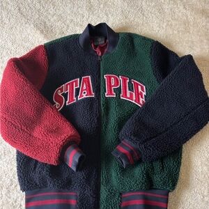 Jeff Staple Pigeon Sherpa Bomber Style Jacket